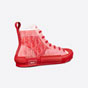 B23 High Top Sneaker Red Dior Oblique Canvas 3SH118YNT H363 - thumb-2