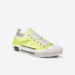B23 Low Top Sneaker White and Yellow Dior Oblique Canvas 3SN249YNT H160
