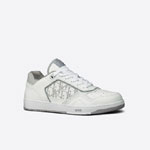 Dior B27 Low Top Sneaker White and Gray Smooth Calfskin 3SN272ZIJ H068