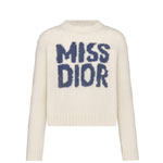 Dior Sweater Ecru Cashmere and Silk 454S57AM103 X5805