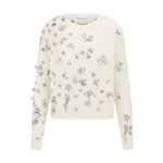 Dior Embroidered Sweater White Alpaca Cashmere and Silk Knit 614S24A4028 X0846