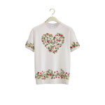 Dioramour Short Sleeved Embroidered Sweater 624S42A1018 X0838