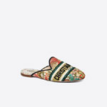 Dior Off Mule Multicolor Heart Lights Embroidered Cotton KCB608DLE S10W