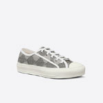 Walk n Dior Sneaker Gray Cannage Embroidered Metallic Cotton KCK211LOE S75K