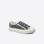 Walkn Dior Sneaker Indigo Palms Embroidered Cotton KCK211TIE S74B
