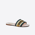 Dior Dway Slide Multicolor Embroidered Cotton KCQ209DLE S10W
