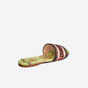 Dior Dway Slide Multicolor Embroidered Cotton KCQ209LUE S19H - thumb-2
