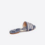Dior Dway Slide Blue Cotton Embroidery KCQ209TJE S72B - thumb-2