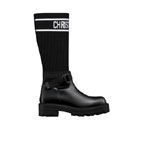 Dior D-Major Boot Black Calfskin with Technical Knit KCT267LKC S20X