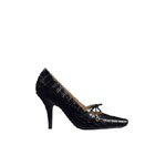 Dior Muse Pump Black Calfskin Printed with Crocodile Motif KCV536VCR S900