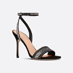 Dior Dway Heeled Sandal Cotton Embroidered KDQ707CHS S900