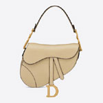 Dior Saddle Bag Beige Shiny Goatskin M0446CCEH M39U
