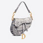 Dior Saddle Bag Gray Toile de Jouy Embroidery M0446CTDT M932 - thumb-2
