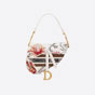 Dior Saddle Bag Camouflage Embroidery with Flowers M0446CWFC M941 - thumb-3