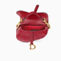 Dior Mini Saddle bag in red calfskin M0447CWGH M41R - thumb-3