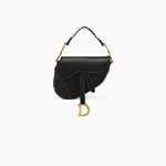 Dior Mini Saddle bag in black calfskin M0447CWGH M900
