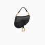Dior Mini Saddle bag in black calfskin M0447CWGH M900 - thumb-2