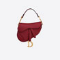 Dior Mini Saddle Bag Cherry Red Grained Calfskin M0447CWVG M52R - thumb-2