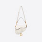 Dior Saddle Messenger Bag Latte Grained Calfskin M0455CBAA M030 - thumb-3
