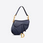 Dior Saddle Messenger Bag Indigo Blue Grained Calfskin M0455CBAA M85B - thumb-2