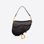 Dior Saddle Messenger Bag Black Grained Calfskin M0455CBAA M900