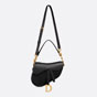 Dior Saddle Bag with Strap Black Goatskin M0455CCEH M900 - thumb-3