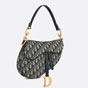 Saddle Bag with Strap Blue Dior Oblique Jacquard M0455CTZQ M928 - thumb-2