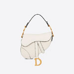 Dior Miniature Saddle Messenger Bag Latte Grained Calfskin M0456CBAA M030