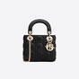 Mini Lady Dior Bag Black Cannage Lambskin M0505OCAL M900 - thumb-3