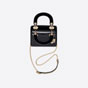 Mini Lady Dior Bag Black Cannage Patent Calfskin M0505OWCB M900 - thumb-2
