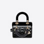 Small Lady Dior Bag Black Patent Cannage Calfskin M0531OWCB M900 - thumb-2