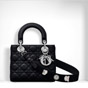 lady dior bag in black lambskin customisable shoulder strap M0532PCAL M900 - thumb-2