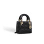 Dior Supple lady dior mini bag in black lambskin M0533ONMJ M900 - thumb-2