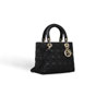 Dior Supple lady dior bag in black lambskin M0535ONMJ M900 - thumb-2