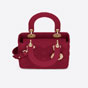 My ABCDior Lady Dior Bag Cherry Red Cannage Lambskin M0538OCAL M52R - thumb-2