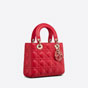 Lady Dior My ABCDior Bag Poppy Red Cannage Lambskin M0538OCEA M53R - thumb-2