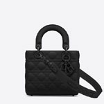 Lady Dior My ABCDior Bag Black Ultramatte Cannage Calfskin M0538SLOI M989