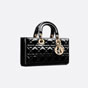 Dior Medium Lady D-Joy Bag Black Patent Cannage Calfskin M0540OWCB M900 - thumb-2