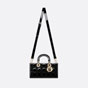 Dior Medium Lady D-Joy Bag Black Patent Cannage Calfskin M0540OWCB M900 - thumb-3