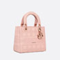 Dior Medium Lady D-Lite Bag Rosewood Cannage Embroidery M0565JREY M957 - thumb-2