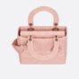 Dior Medium Lady D-Lite Bag Rosewood Cannage Embroidery M0565JREY M957 - thumb-3