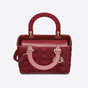 Medium Lady Dior Bag Cherry Red Lambskin M0565ONGE M52R - thumb-2
