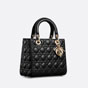 Medium Lady Dior Bag Black Cannage Lambskin M0565ONHY M900 - thumb-2