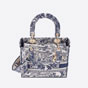Dior Medium Lady D Lite Bag Toile de Jouy Embroidery M0565OTDT M808 - thumb-3