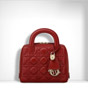 Dior lily bag in red cannage lambskin M0661OVQN M25R - thumb-2