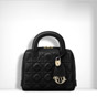 Dior lily bag in black cannage lambskin M0661OVQN M900 - thumb-2