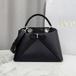 Small Dior Cigale Bag in Black Calfskin Leather M0737OHJU M900