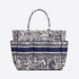 Dior Catherine Tote Blue Toile de Jouy Embroidery M1279ZTDT M808 - thumb-2