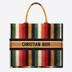 Dior Book Tote Multicolor D Stripes Embroidery M1286ZRFR M884