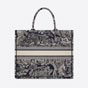 Large Dior Book Tote Reverse Embroidery M1286ZRGO M928 - thumb-3